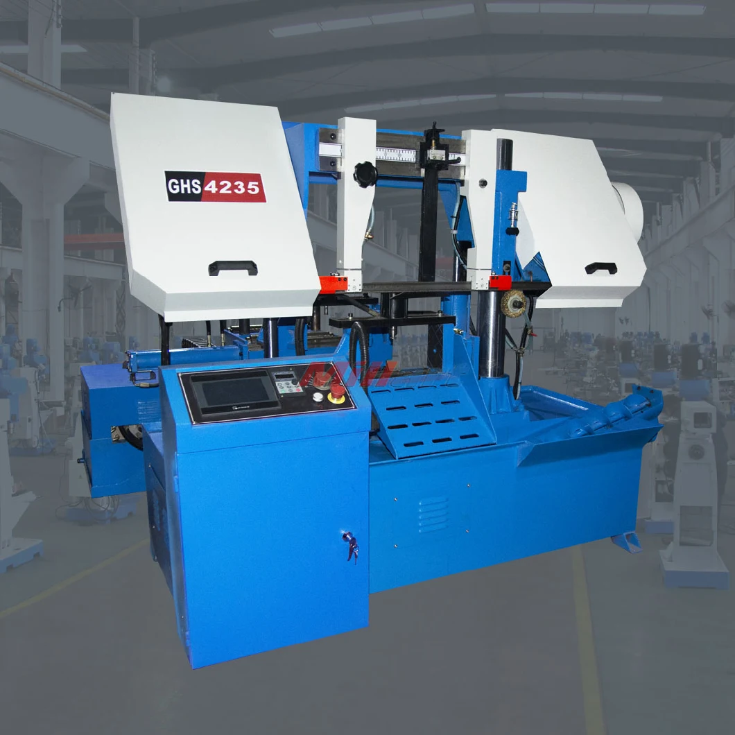 Hydraulic Double Column Band Saw Ghs4235 Band Sawing Machine with PLC