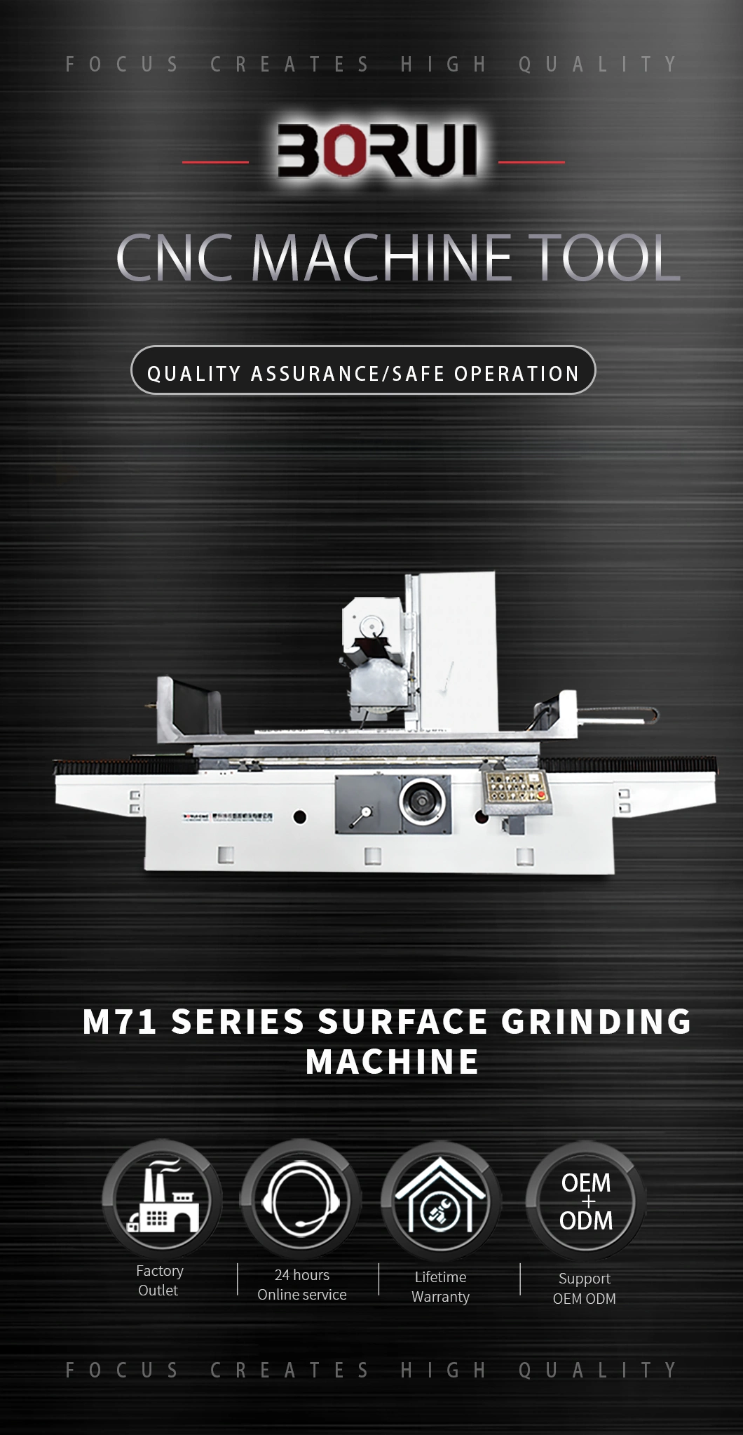 M7170 High Precision Universal Flat Grinder Metal Surface Grinding Horizontal Machine