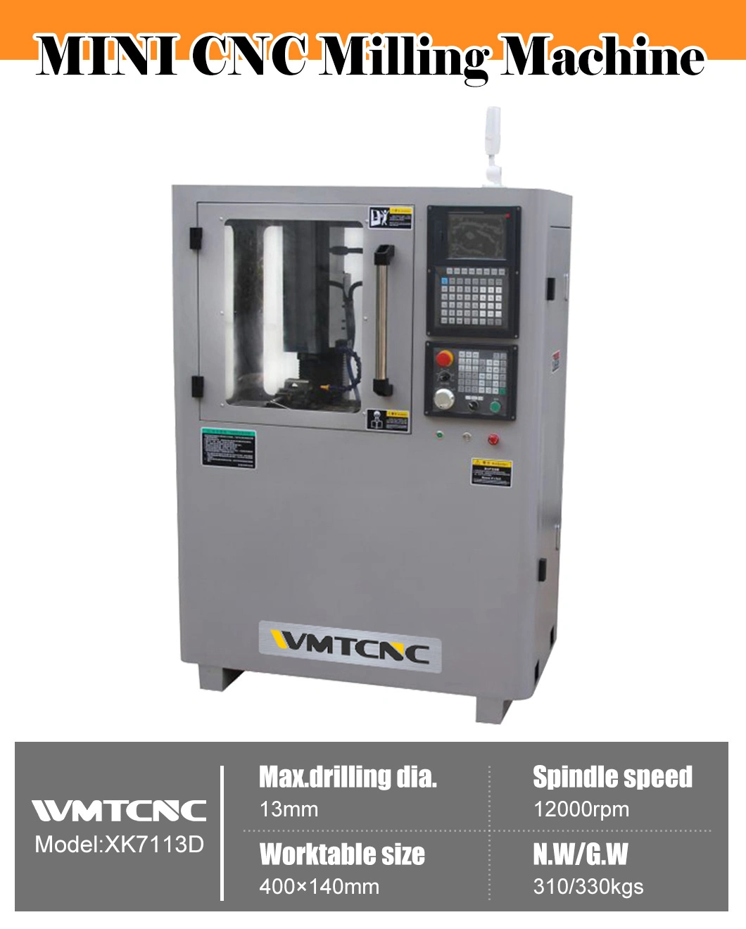 4-axis Small CNC Machine High Speed CNC Milling Machine XK7113D