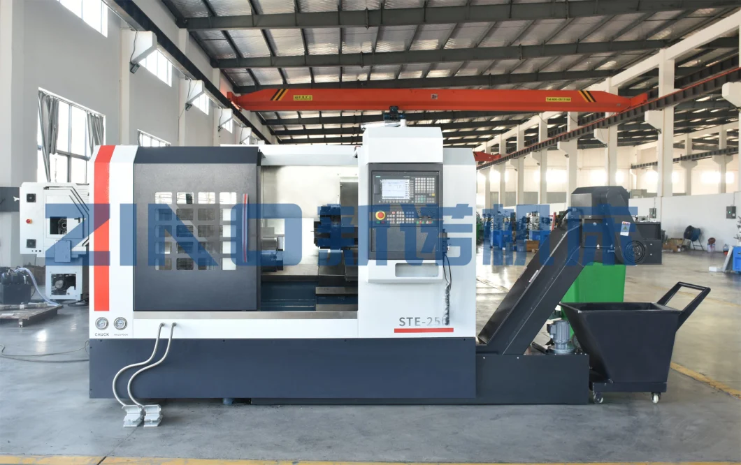 Tc40L Slant Bed CNC Lathe with Power Turret Turning and Milling Machine