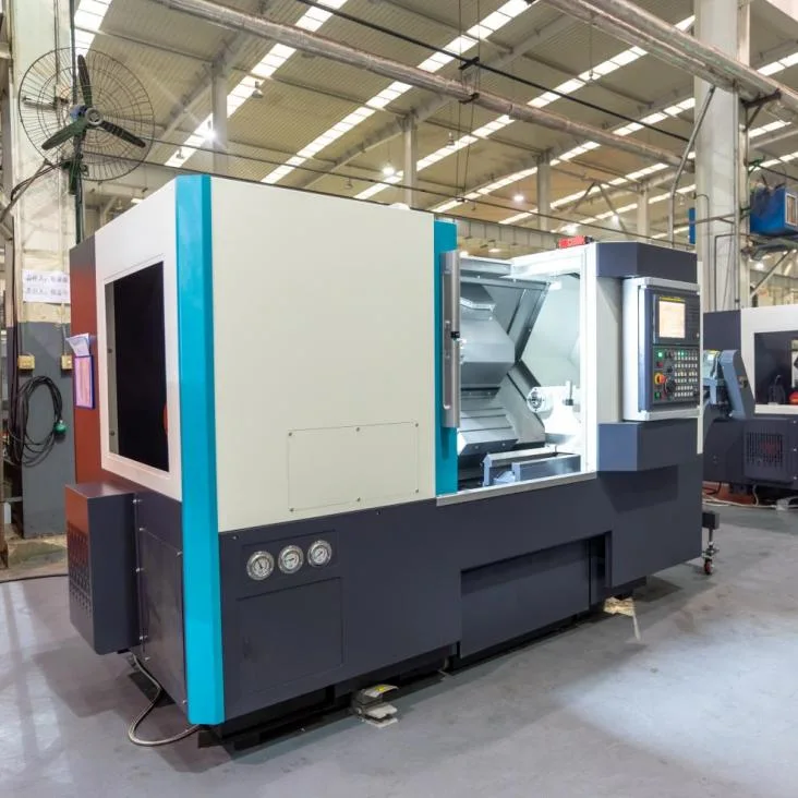 Factory Direct Sale CNC Milling Machine Slant Bed CNC Lathe Machine Gang Type Y Axis Lathe Machine with Bar Feeder for Metalworking