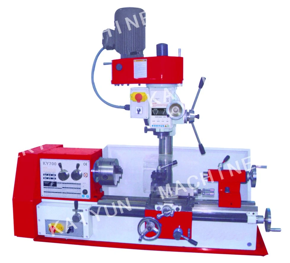 Combination Variable Speed Manual Mini Lathe Drilling Milling Machine (KY450/KY700)