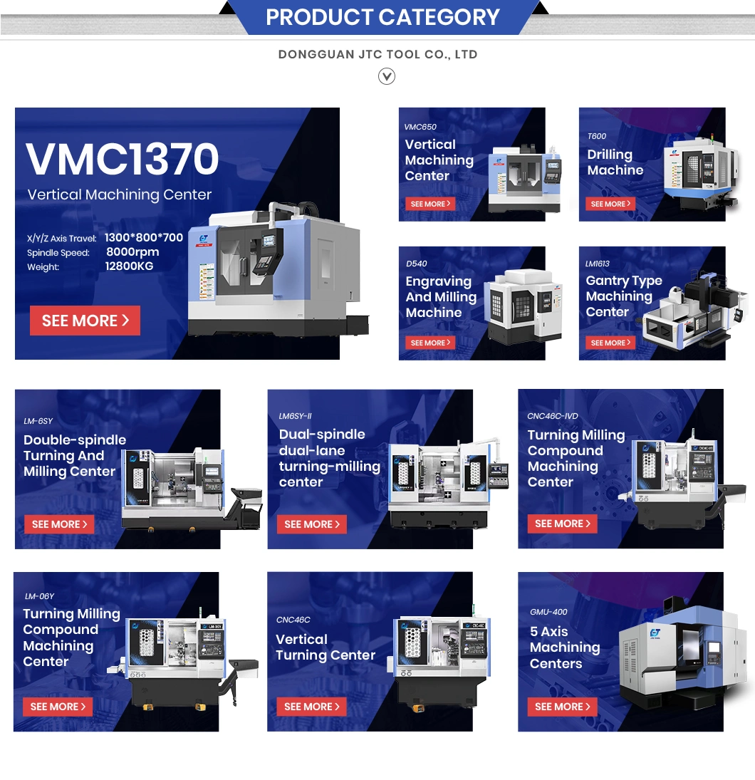 Jtc Tool 2200 Table Travel Y mm Manual Vertical Lathe Suppliers Vmc1370 Fanuc Machining Center 3 Axis China Mini CNC Vertical Milling Machine for Sale