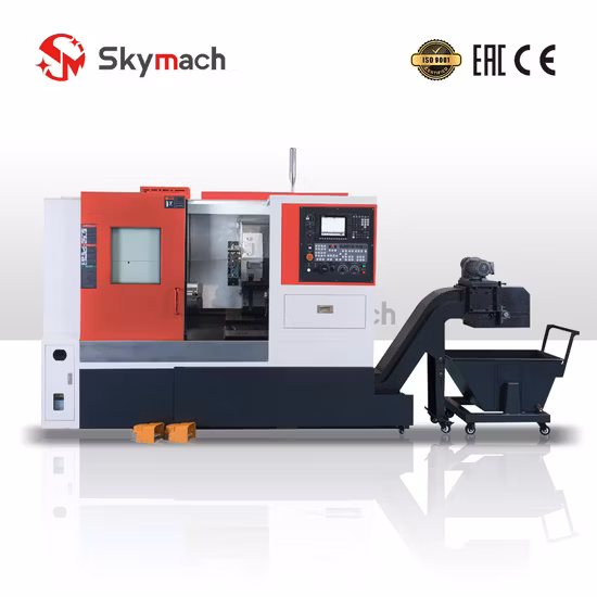 Syntec Control CNC Lathe with a Larger Travel Span of The X and Z-Axis Slant Bed CNC Lathe for Washers, Bolts, Shafts, Rivets, Spacers, Sleeves (SL-25)